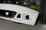 Бампер передний Volkswagen Polo SDN 2011-15г цвет белый C9A - Евробампер - интернет магазин по продаже бамперов 