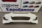 Бампер передний Hyundai Solaris 2011-14г цвет белый PGU - Евробампер - интернет магазин по продаже бамперов 
