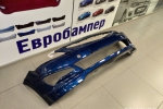 Бампер передний Hyundai Solaris 2015-17г цвет синий ZD6 - Евробампер - интернет магазин по продаже бамперов 