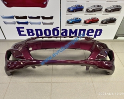 Бампер передний Hyundai Solaris 2011-14г крашеный в цвет кузова - Евробампер - интернет магазин по продаже бамперов 